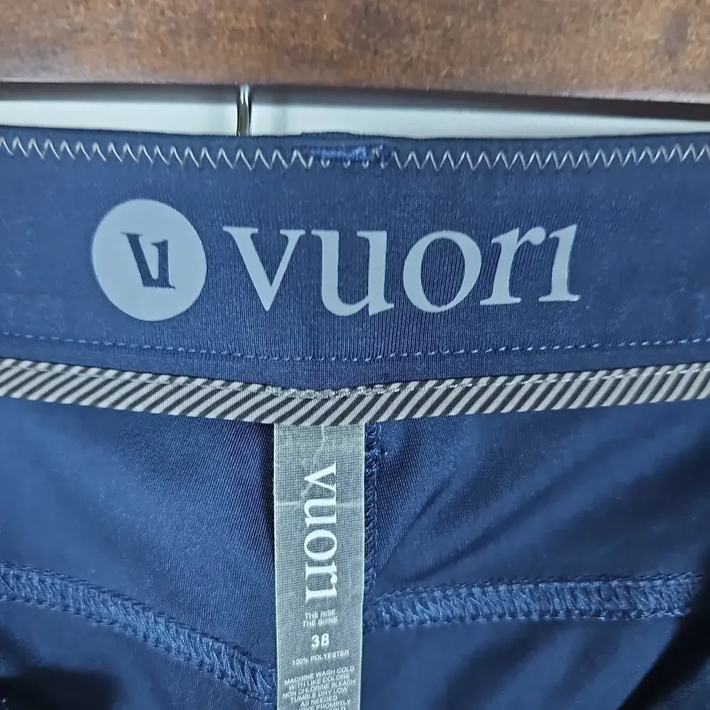 Vuori Men's Navy Blue Stretch Travel Pants, Size: 38